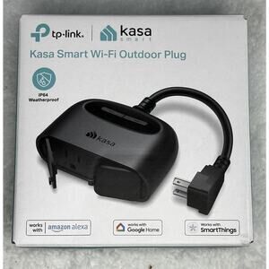 Kasa Smart Wi-Fi Outdoor Plug Weatherproof Alexa Google No Hub New in Box